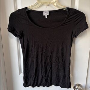 Armani Collezioni Women's Black Short Sleeve Tee